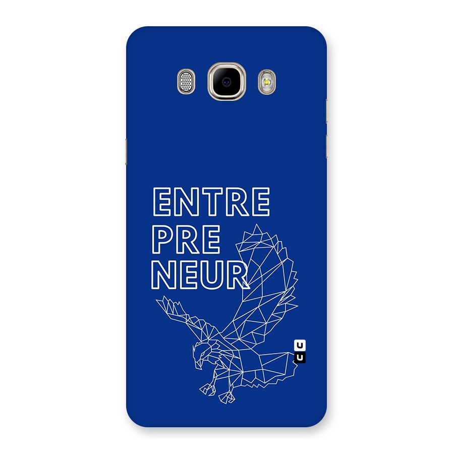 Blue Entrepreneur Back Case for Galaxy J7 2016