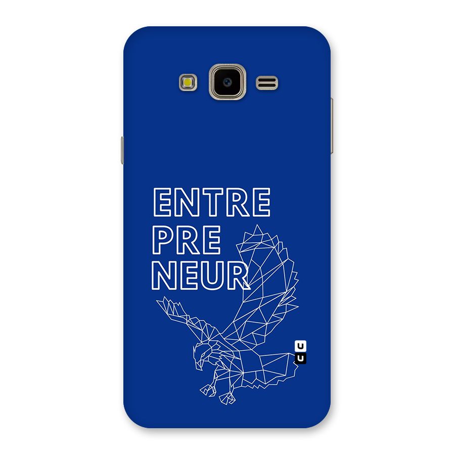 Blue Entrepreneur Back Case for Galaxy J7 Nxt