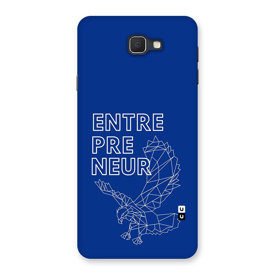 Blue Entrepreneur Back Case for Galaxy J7 Prime