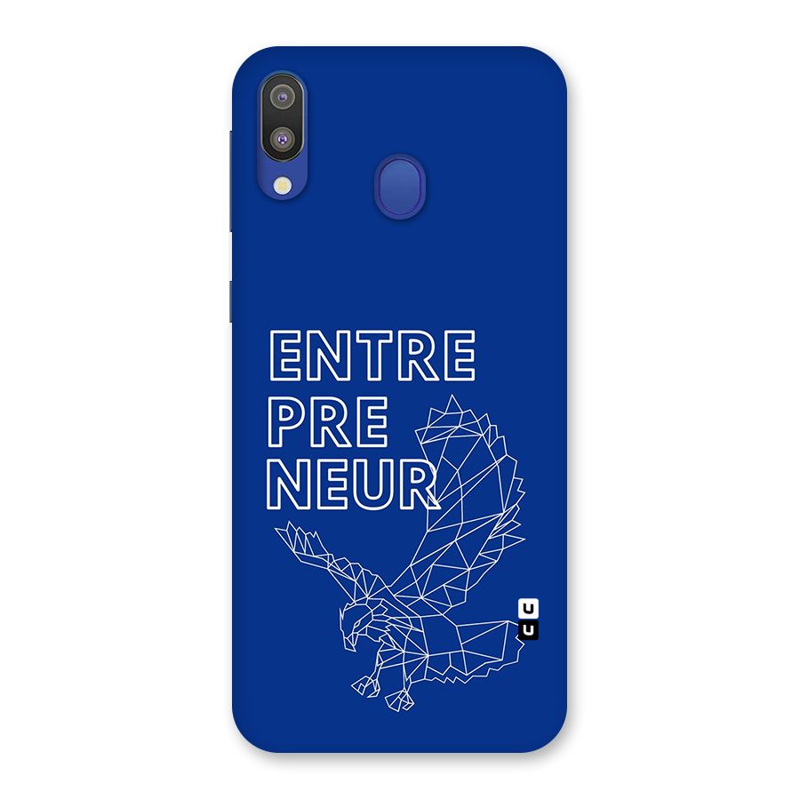 Blue Entrepreneur Back Case for Galaxy M20