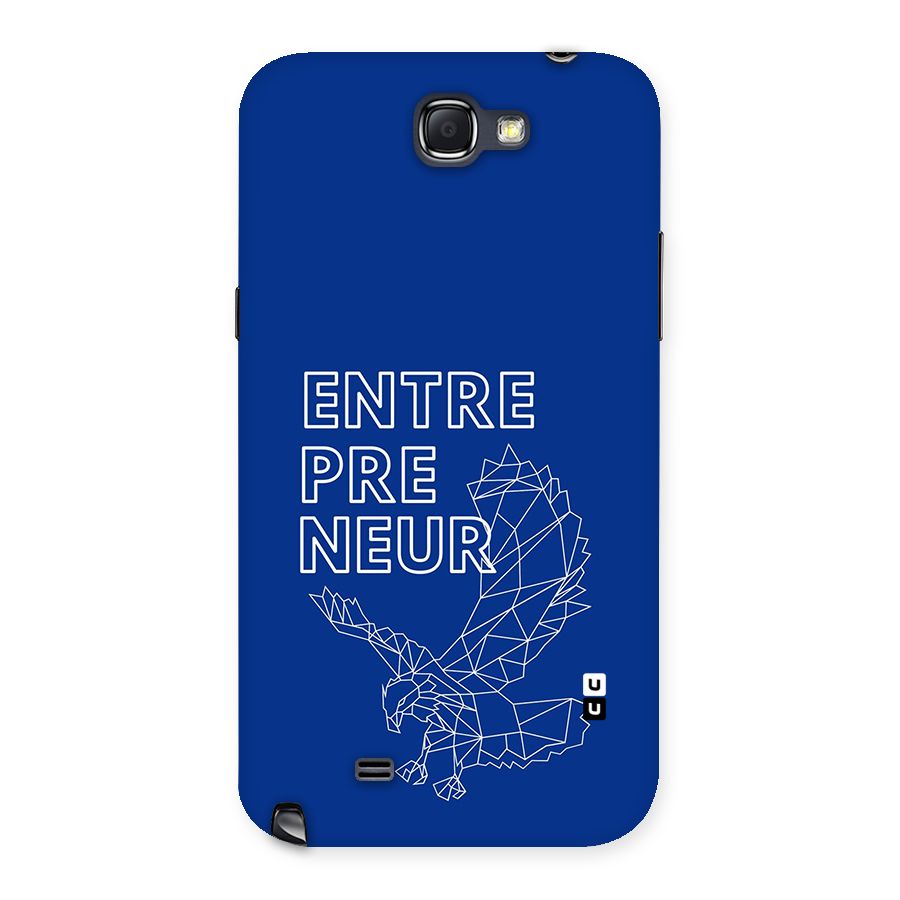 Blue Entrepreneur Back Case for Galaxy Note 2