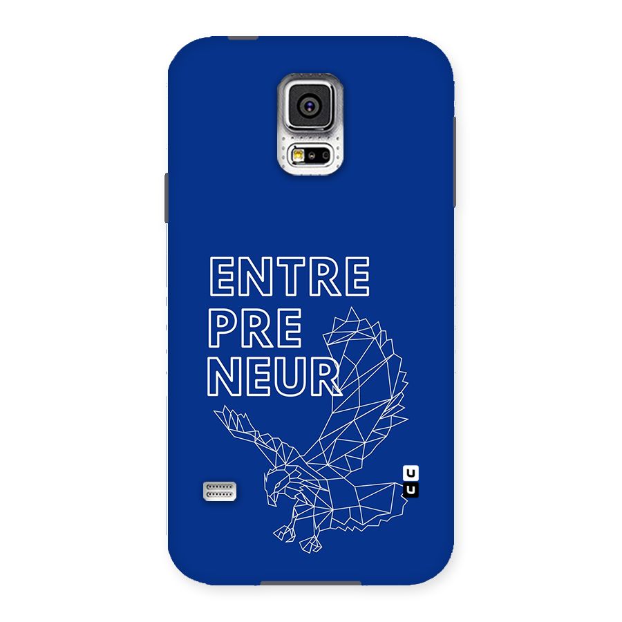 Blue Entrepreneur Back Case for Galaxy S5