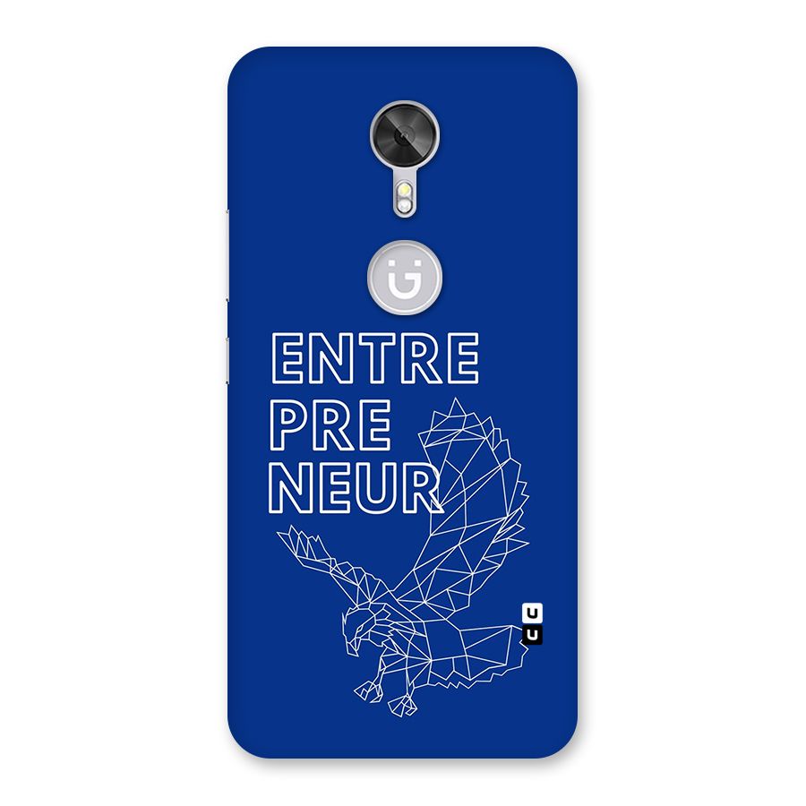 Blue Entrepreneur Back Case for Gionee A1