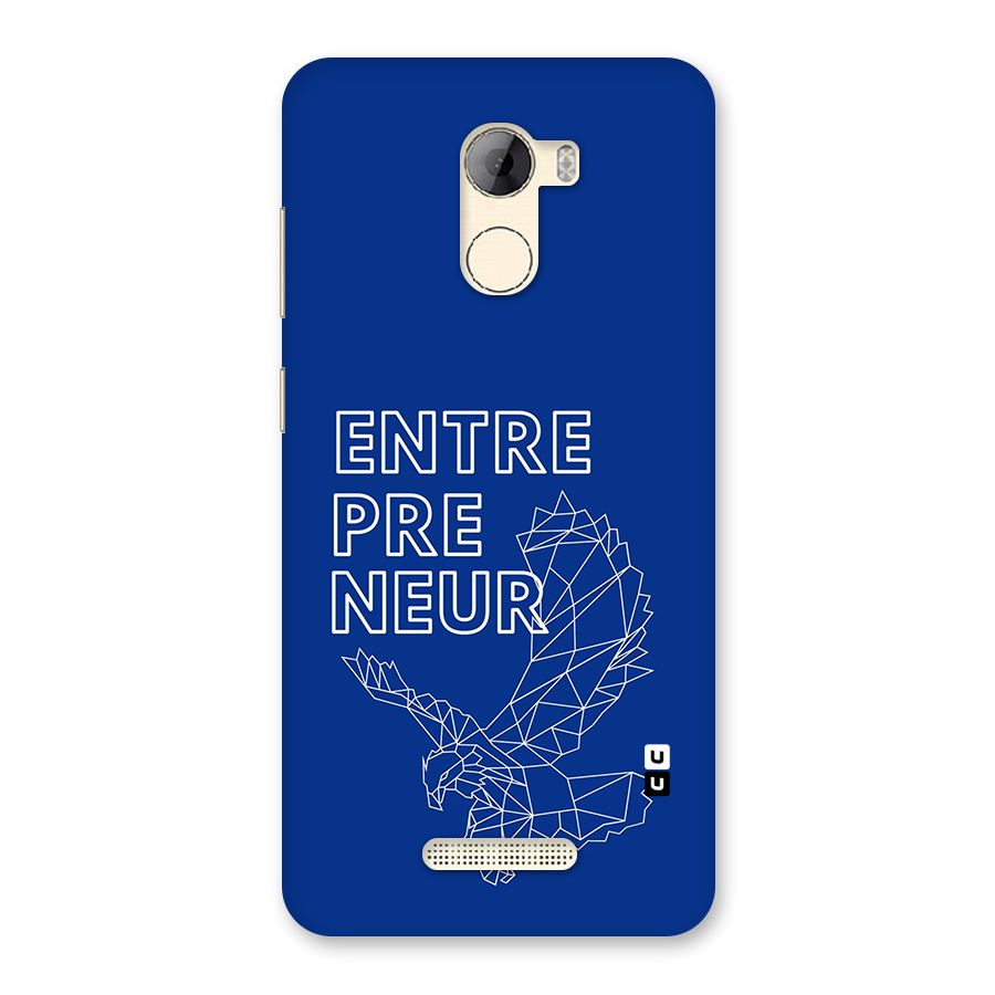 Blue Entrepreneur Back Case for Gionee A1 LIte