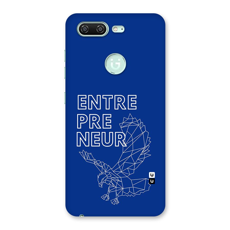 Blue Entrepreneur Back Case for Gionee S10