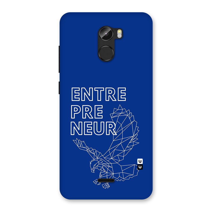Blue Entrepreneur Back Case for Gionee X1