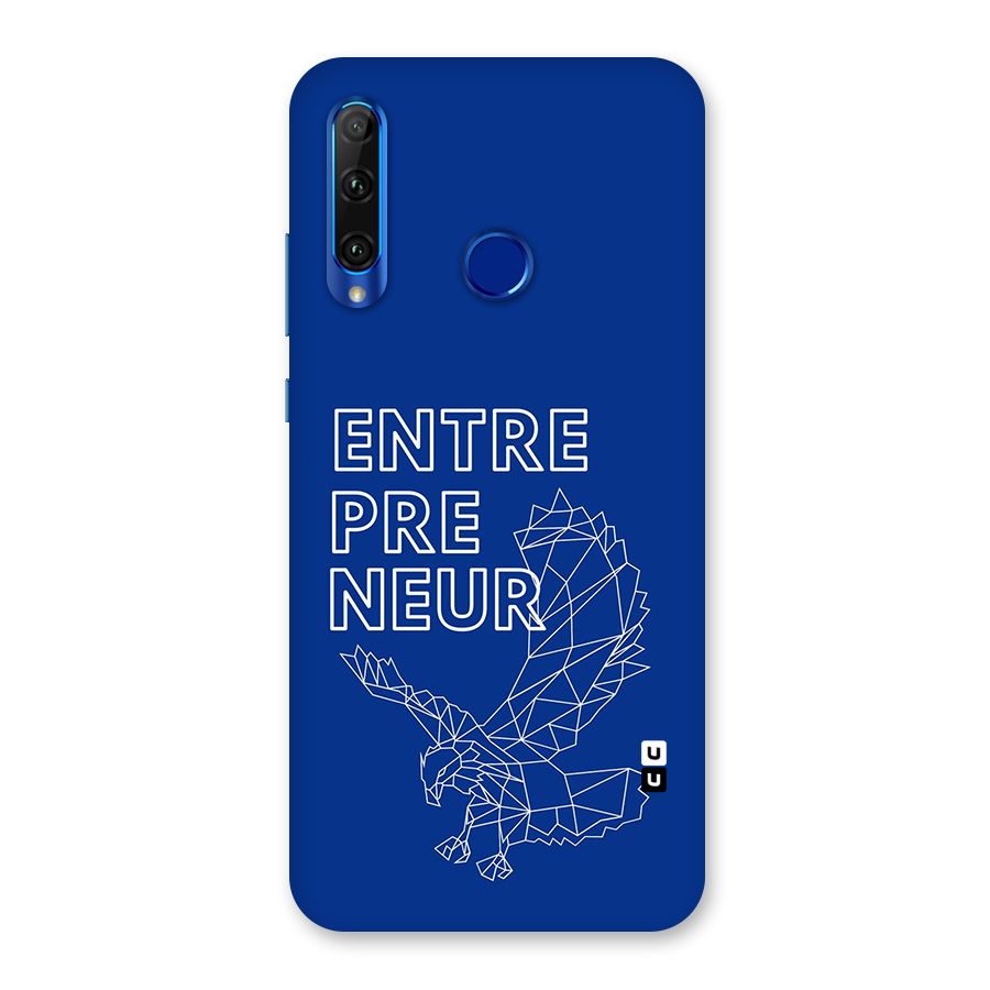 Blue Entrepreneur Back Case for Honor 20i