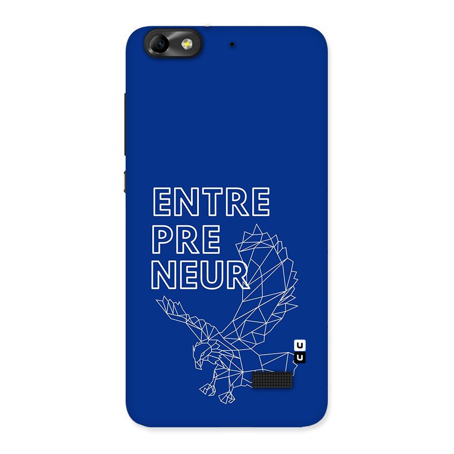 Blue Entrepreneur Back Case for Honor 4C