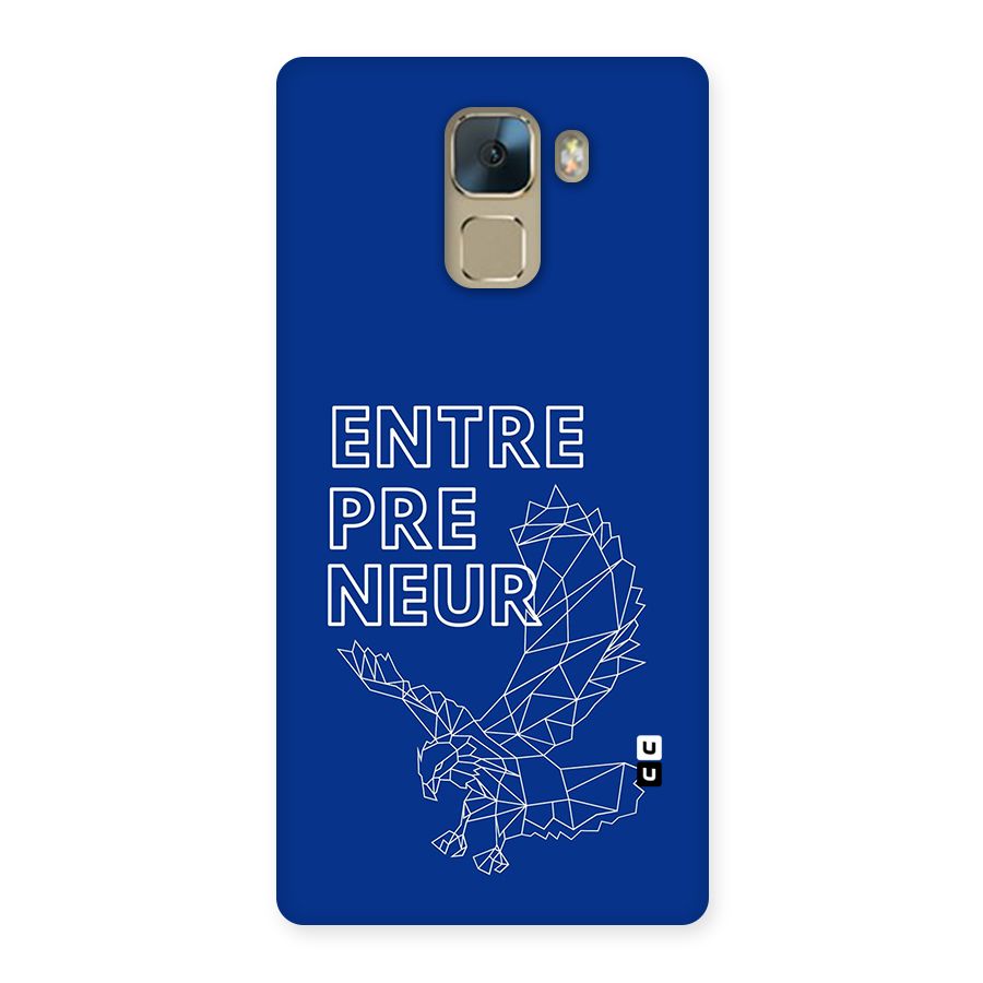 Blue Entrepreneur Back Case for Honor 7