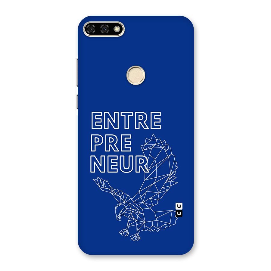 Blue Entrepreneur Back Case for Honor 7A