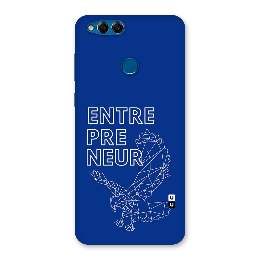 Blue Entrepreneur Back Case for Honor 7X