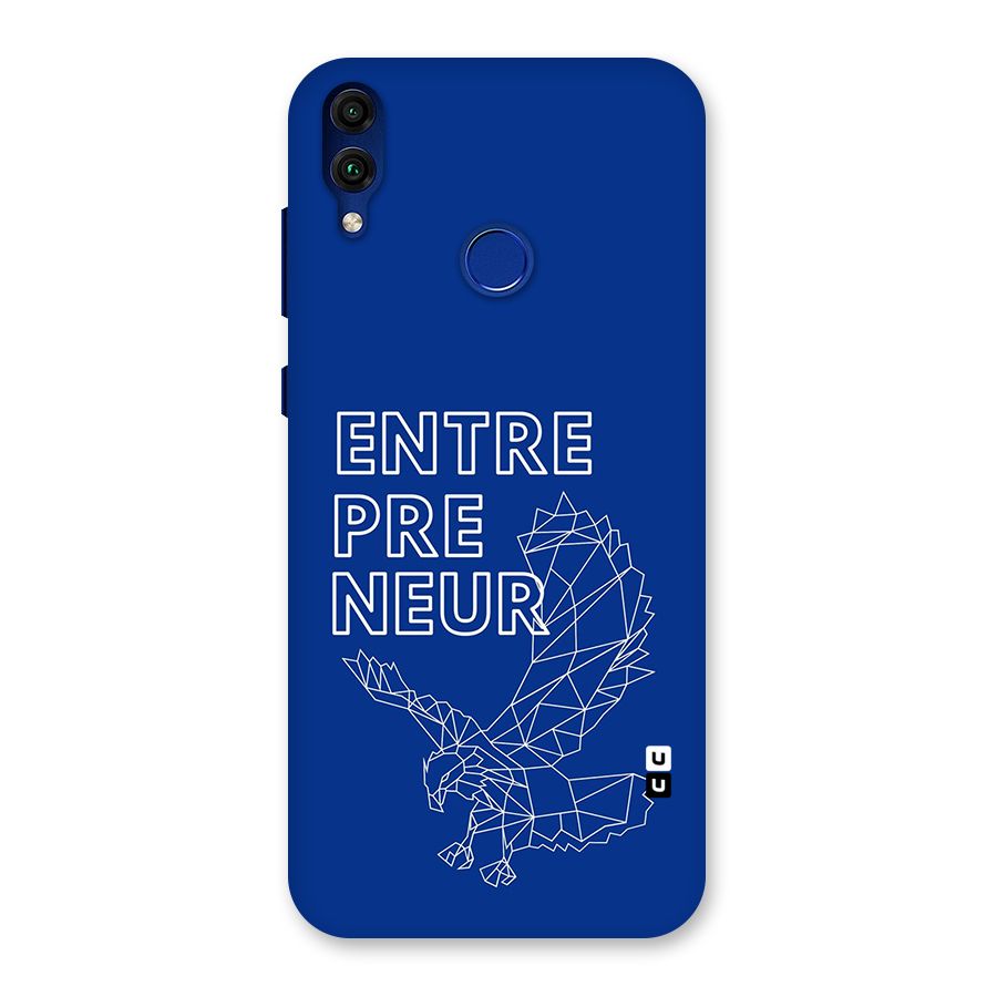 Blue Entrepreneur Back Case for Honor 8C