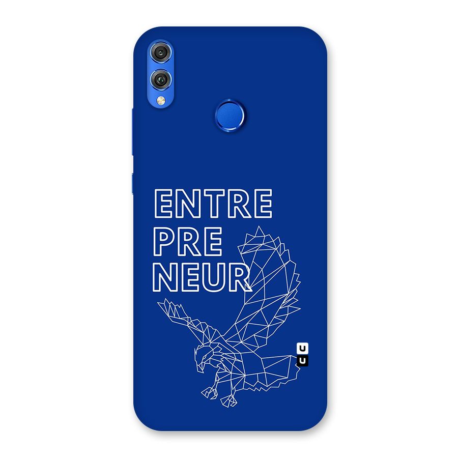 Blue Entrepreneur Back Case for Honor 8X