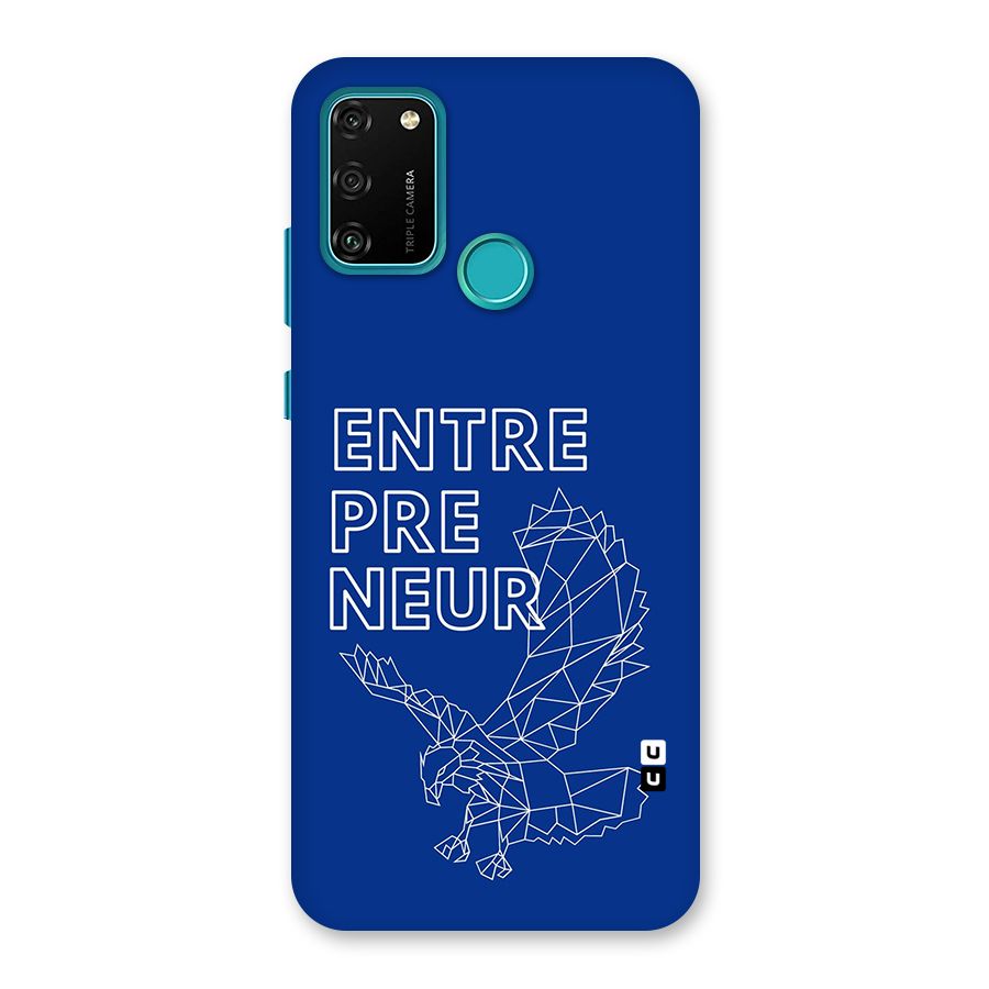 Blue Entrepreneur Back Case for Honor 9A