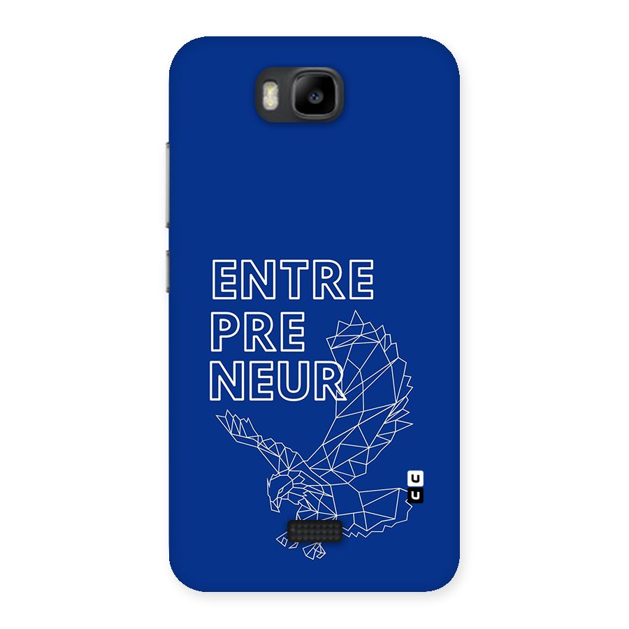 Blue Entrepreneur Back Case for Honor Bee
