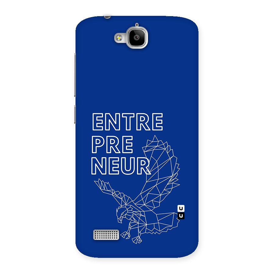 Blue Entrepreneur Back Case for Honor Holly