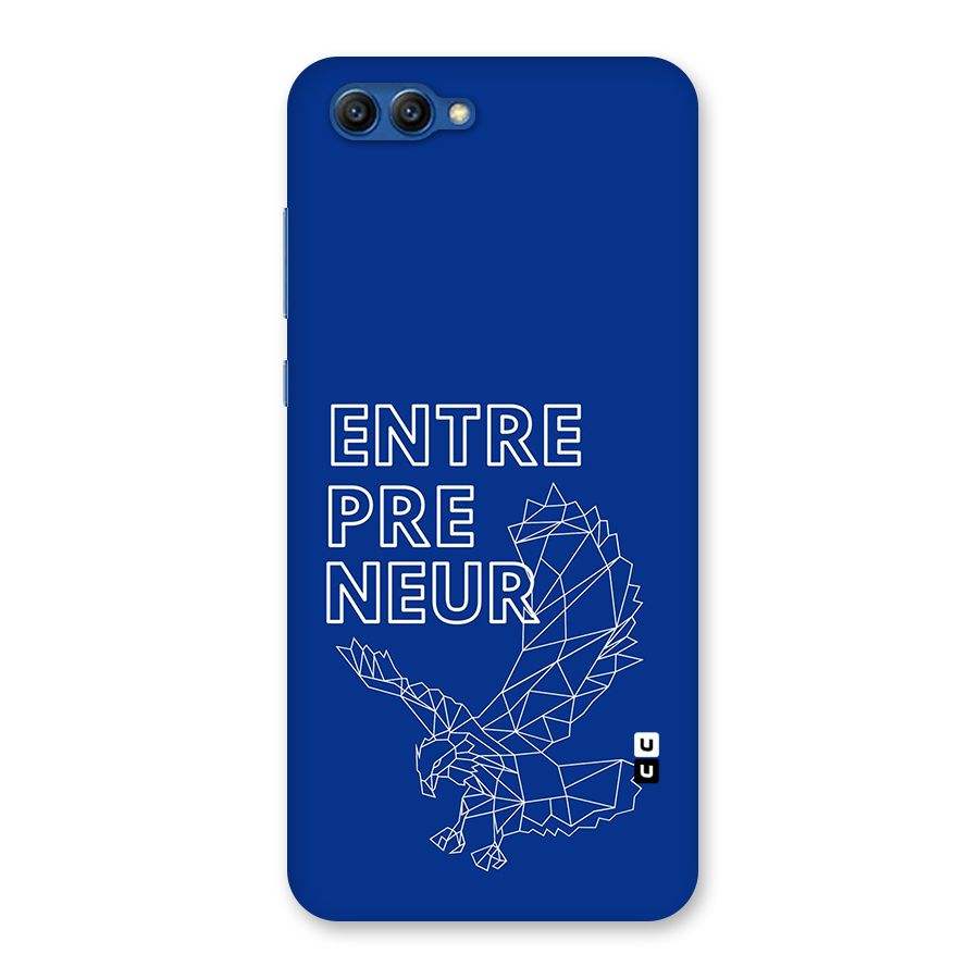 Blue Entrepreneur Back Case for Honor View 10