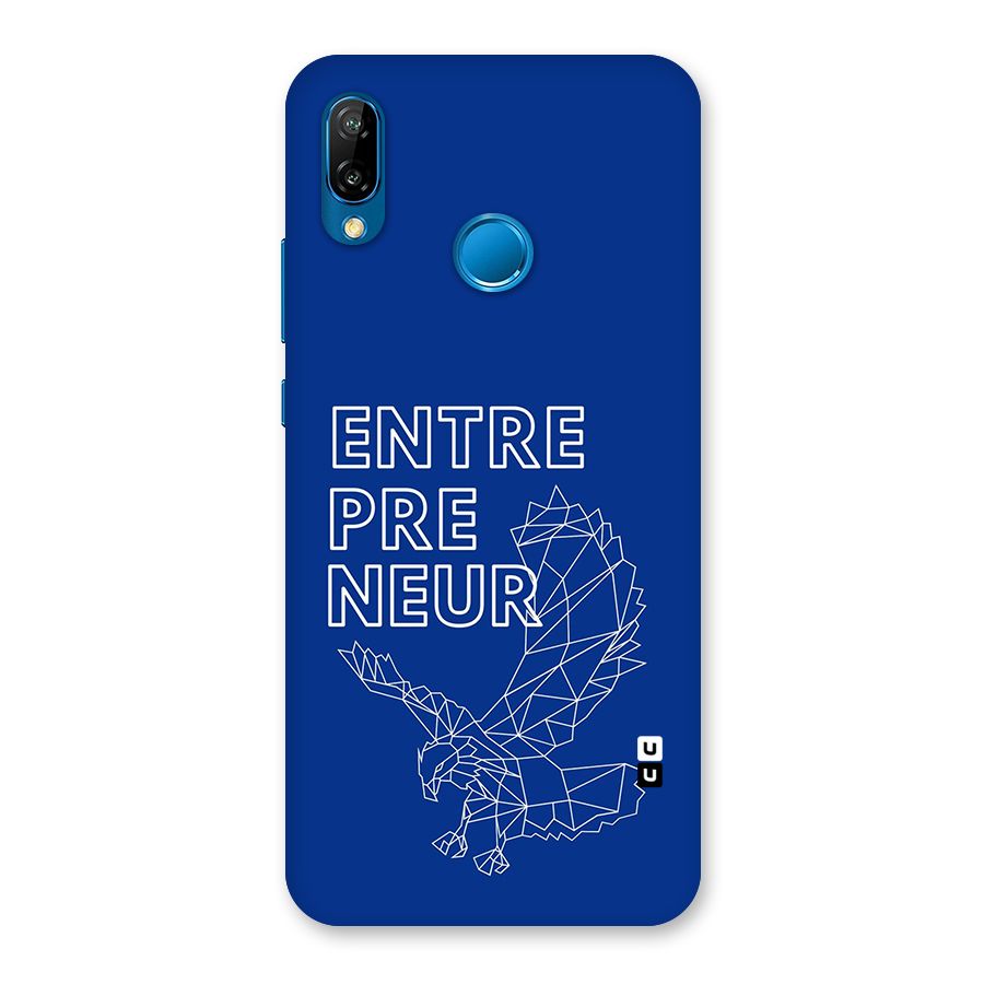 Blue Entrepreneur Back Case for Huawei P20 Lite
