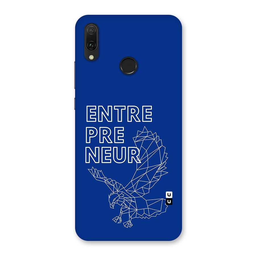 Blue Entrepreneur Back Case for Huawei Y9 (2019)