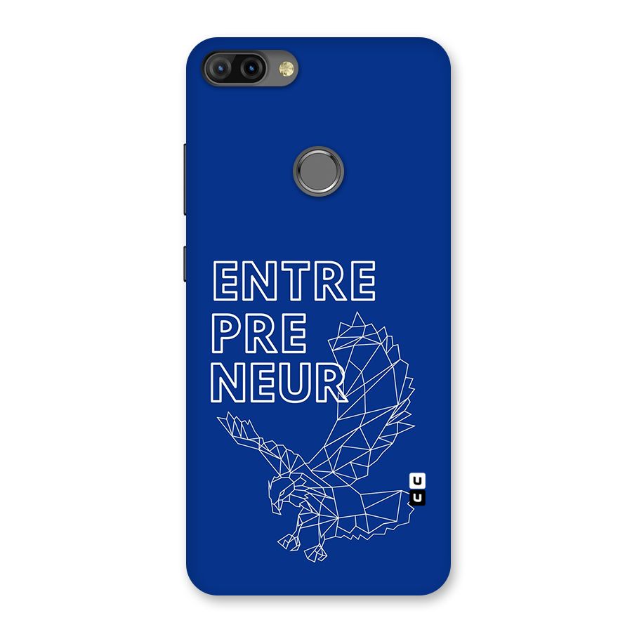 Blue Entrepreneur Back Case for Infinix Hot 6 Pro
