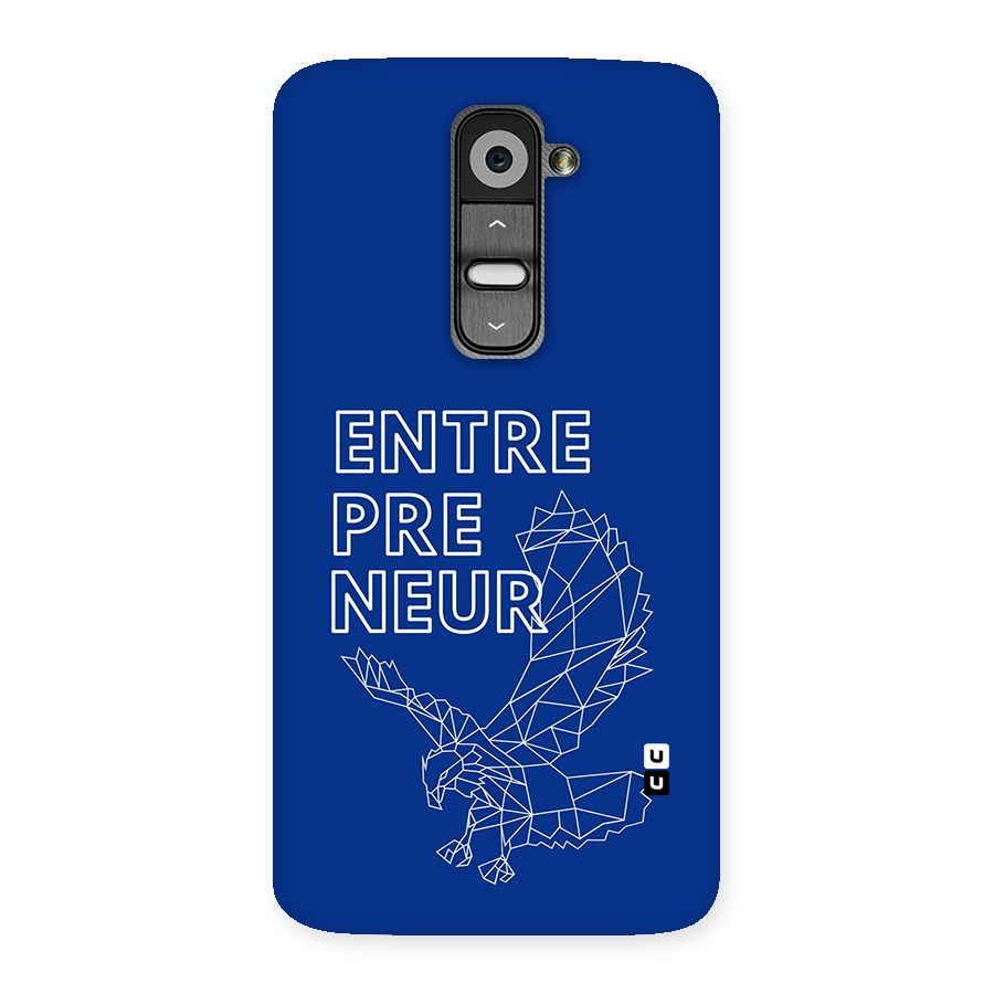 Blue Entrepreneur Back Case for LG G2