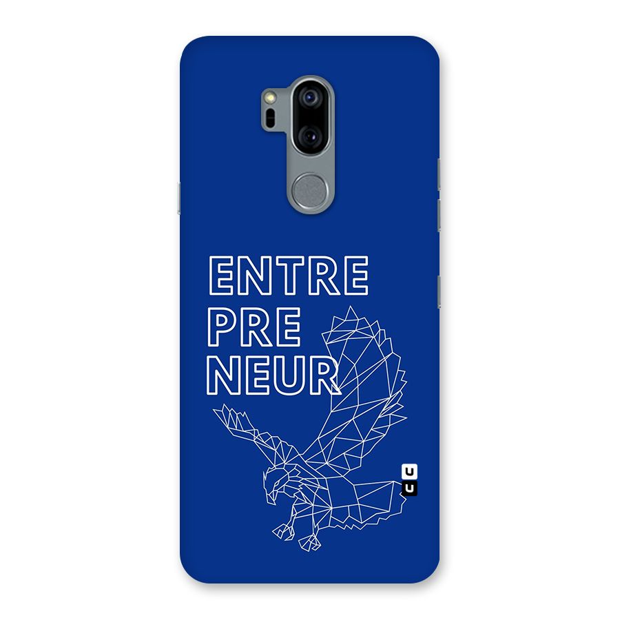 Blue Entrepreneur Back Case for LG G7