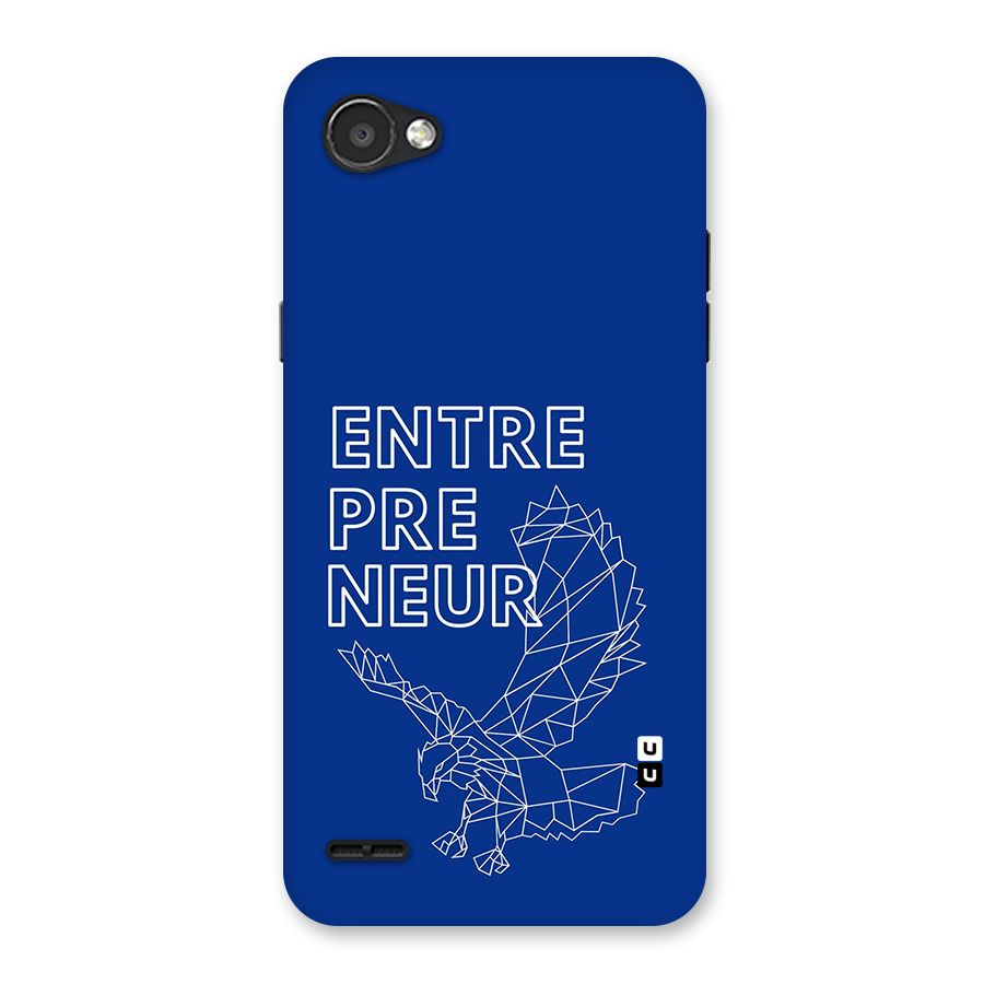 Blue Entrepreneur Back Case for LG Q6