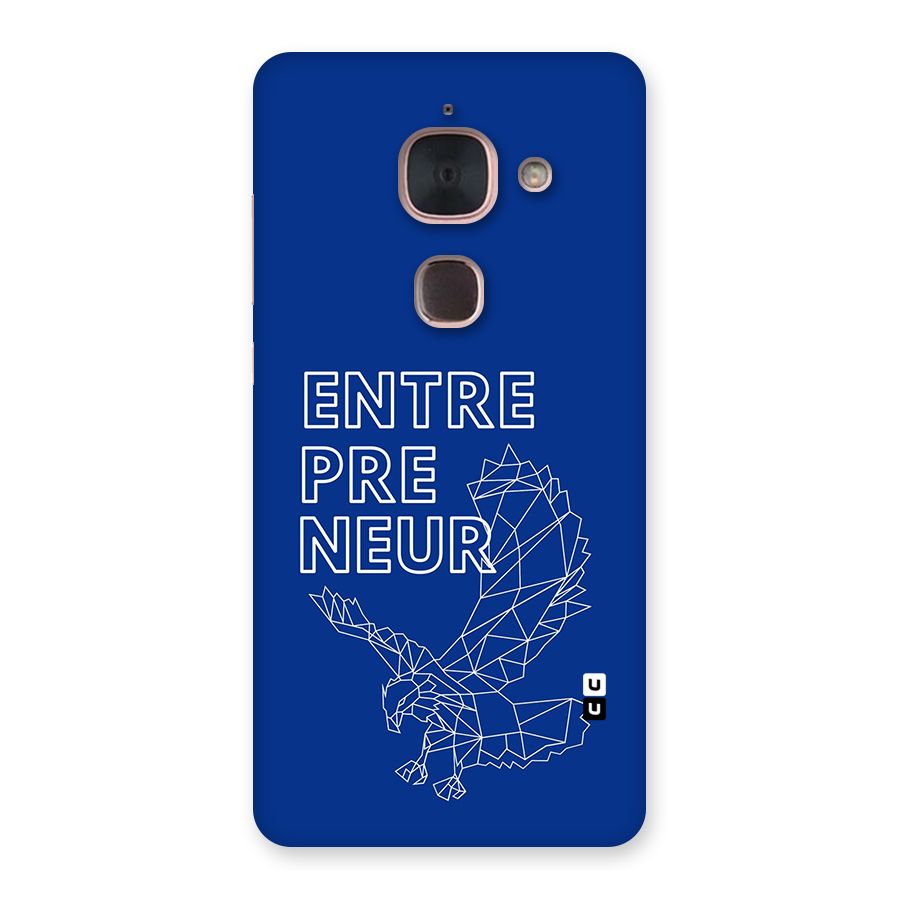 Blue Entrepreneur Back Case for Le Max 2