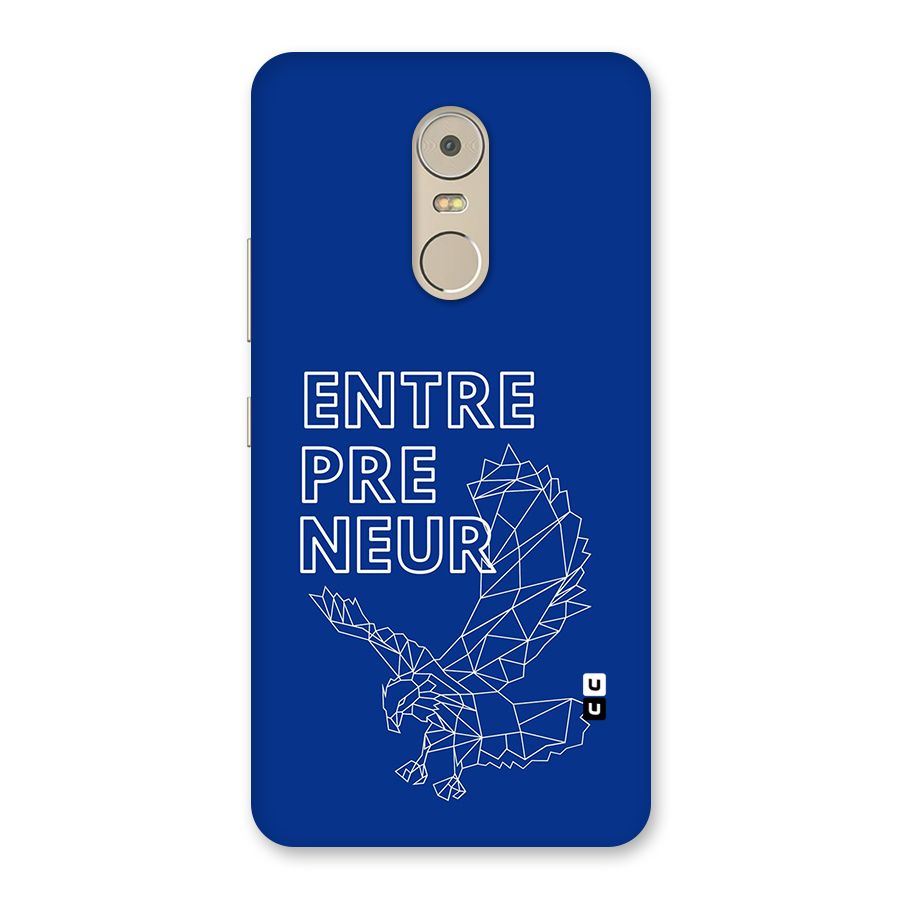 Blue Entrepreneur Back Case for Lenovo K6 Note