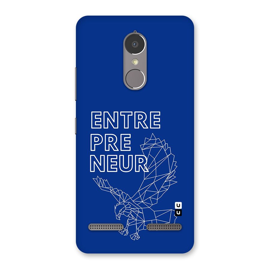 Blue Entrepreneur Back Case for Lenovo K6 Power