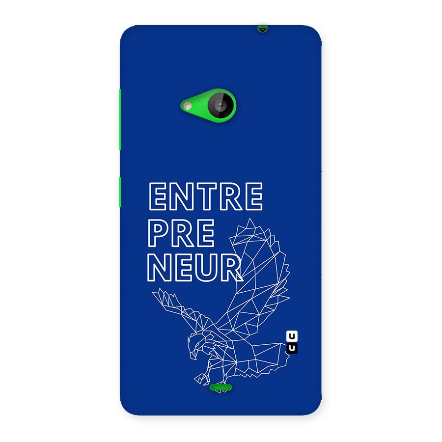 Blue Entrepreneur Back Case for Lumia 535