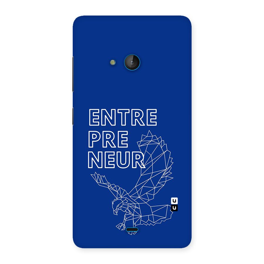 Blue Entrepreneur Back Case for Lumia 540