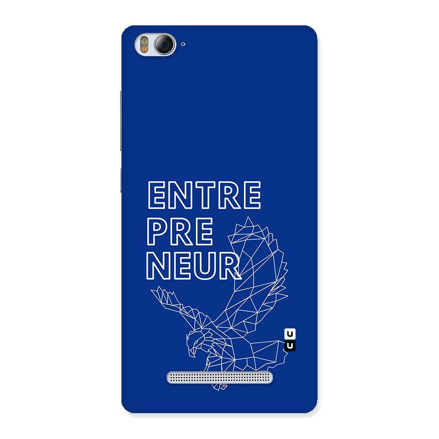 Blue Entrepreneur Back Case for Mi4i