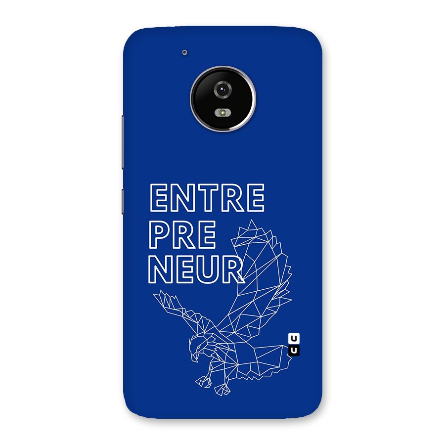 Blue Entrepreneur Back Case for Moto G5