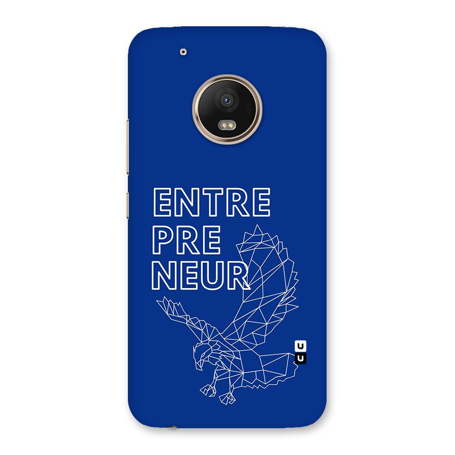 Blue Entrepreneur Back Case for Moto G5 Plus