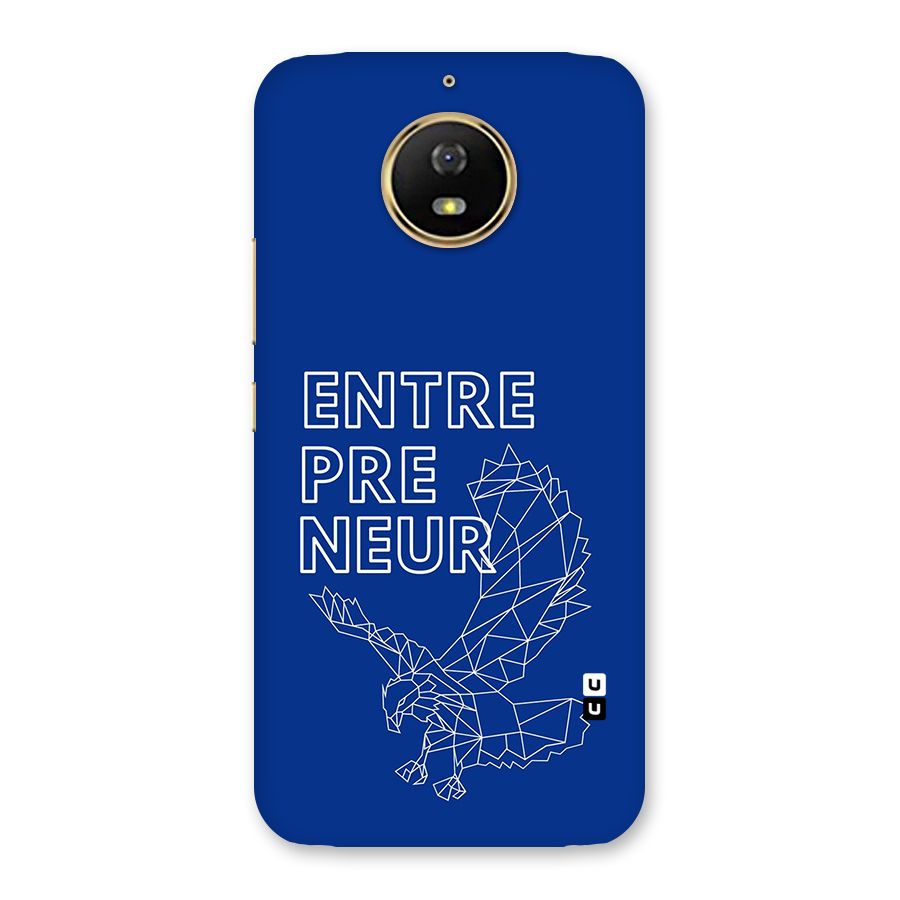 Blue Entrepreneur Back Case for Moto G5s