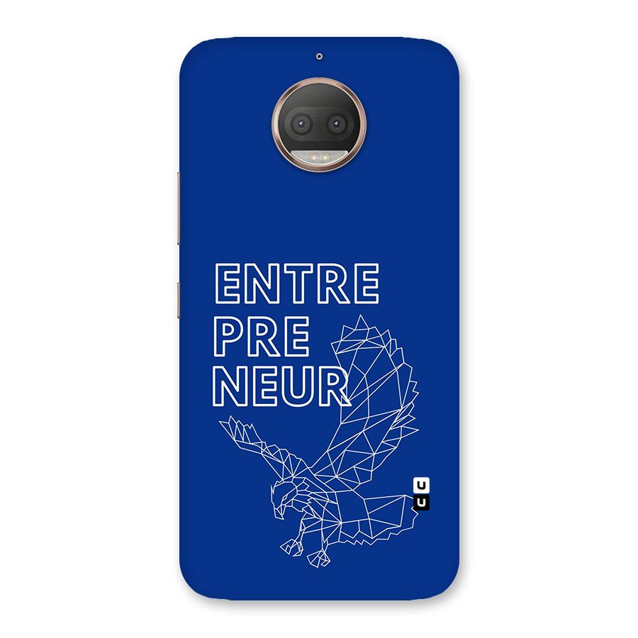 Blue Entrepreneur Back Case for Moto G5s Plus