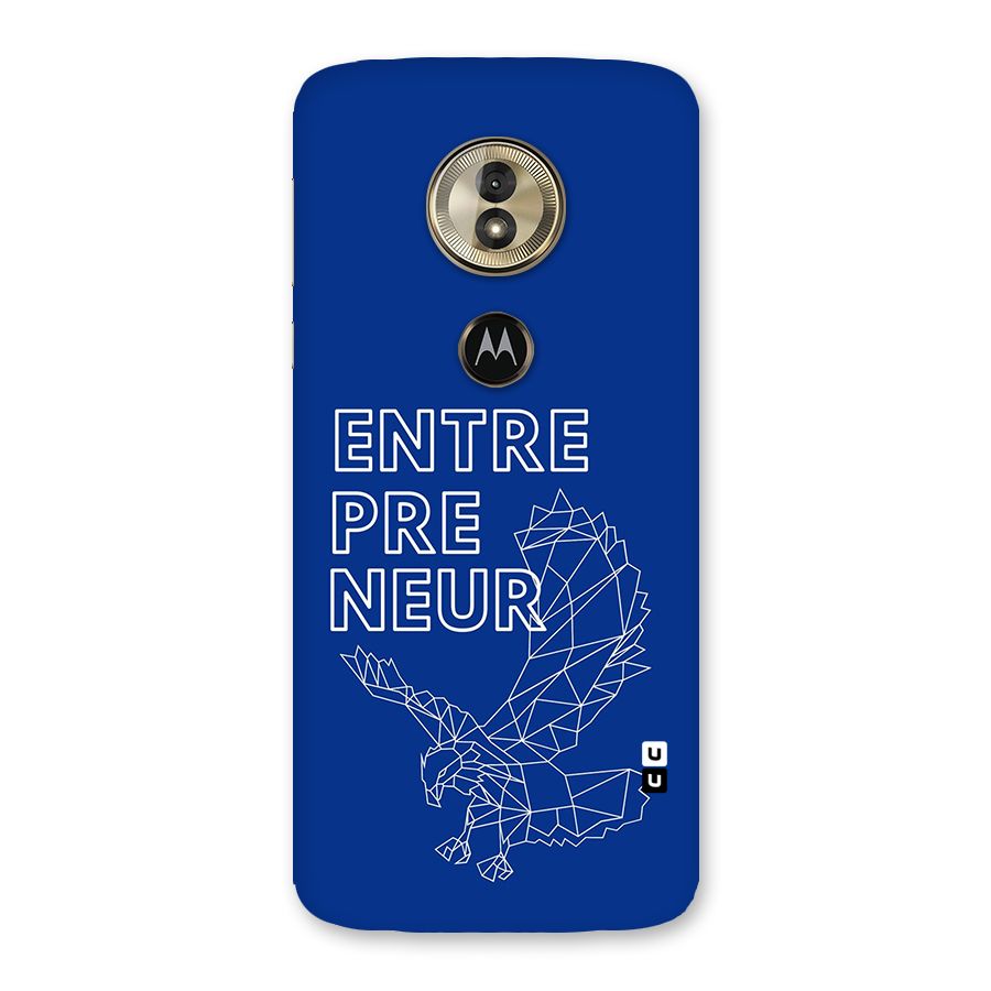 Blue Entrepreneur Back Case for Moto G6 Play