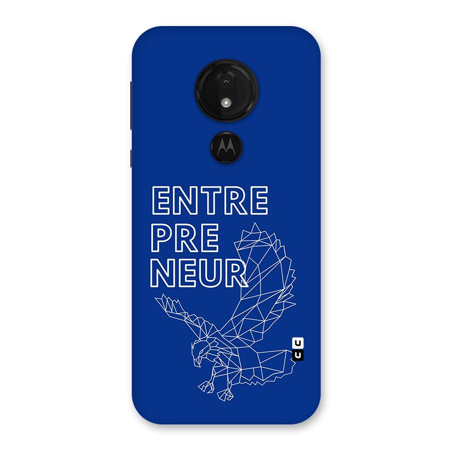Blue Entrepreneur Back Case for Moto G7 Power