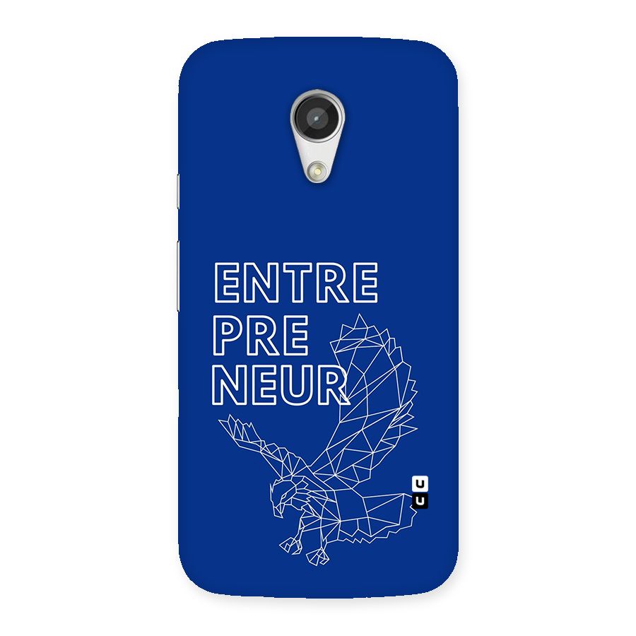 Blue Entrepreneur Back Case for Moto G 2nd Gen