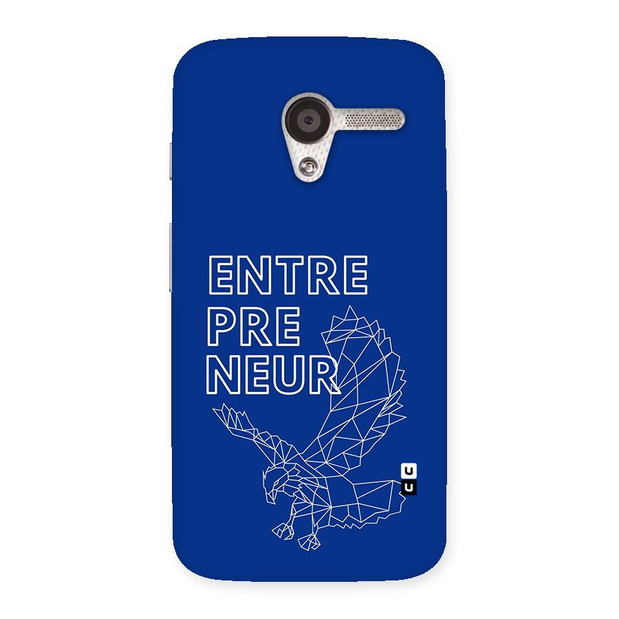 Blue Entrepreneur Back Case for Moto X