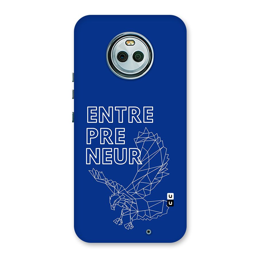 Blue Entrepreneur Back Case for Moto X4