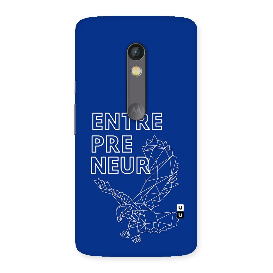 Blue Entrepreneur Back Case for Moto X Play