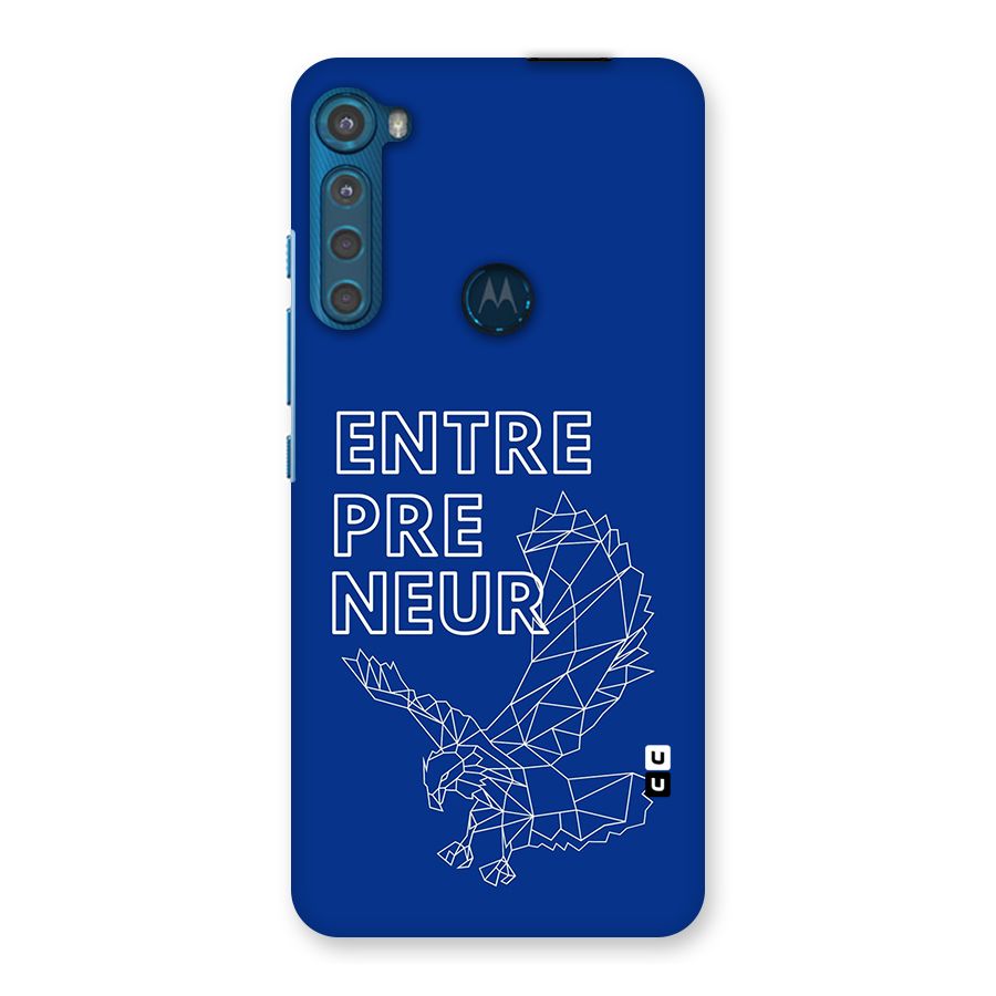 Blue Entrepreneur Back Case for Motorola One Fusion Plus