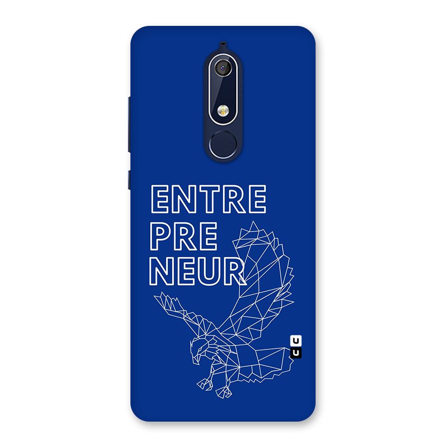 Blue Entrepreneur Back Case for Nokia 5.1