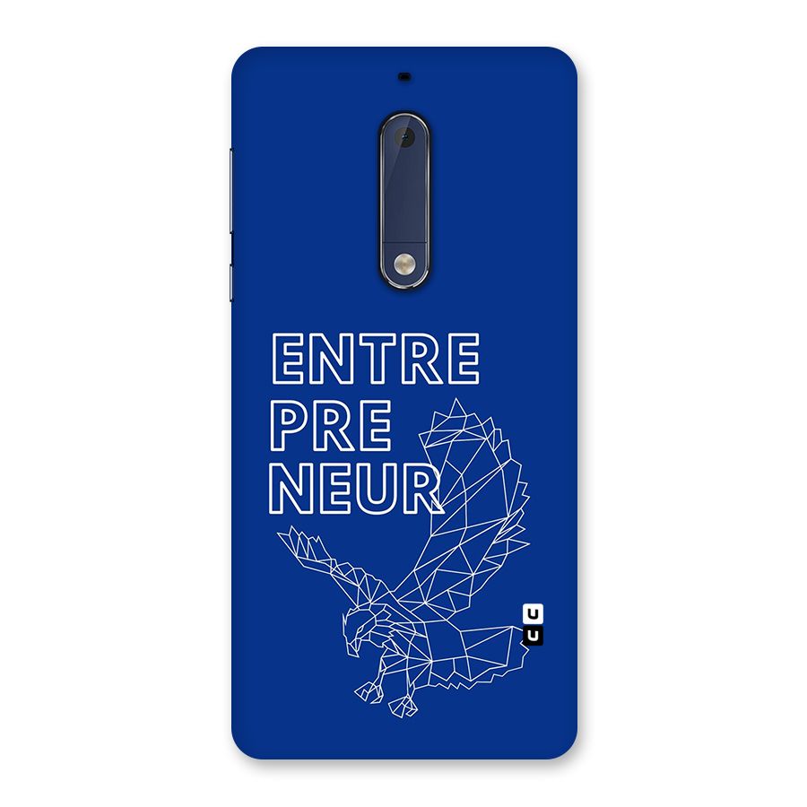 Blue Entrepreneur Back Case for Nokia 5