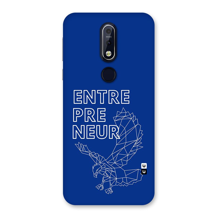 Blue Entrepreneur Back Case for Nokia 7.1