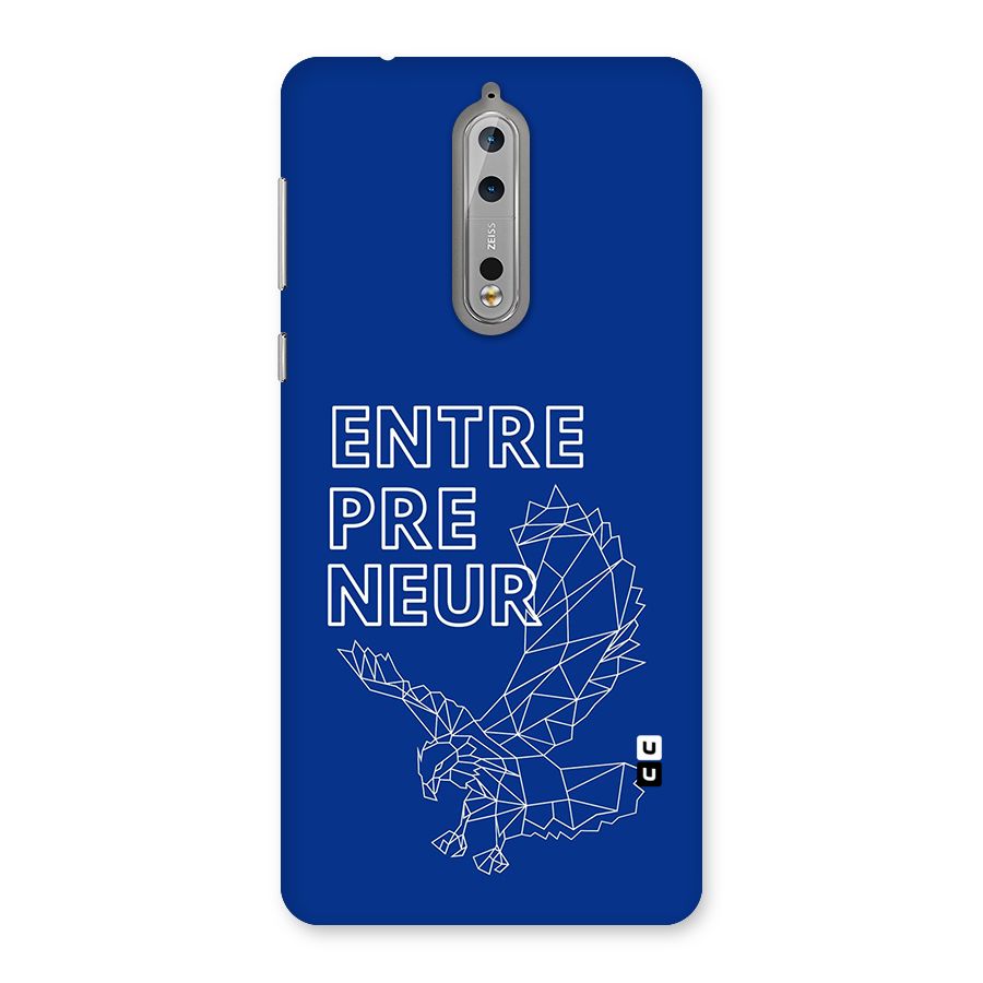 Blue Entrepreneur Back Case for Nokia 8