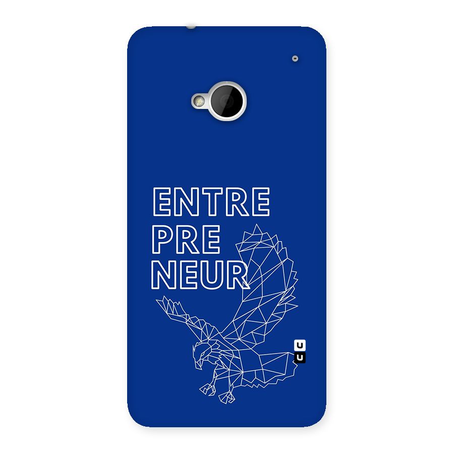 Blue Entrepreneur Back Case for One M7 (Single Sim)