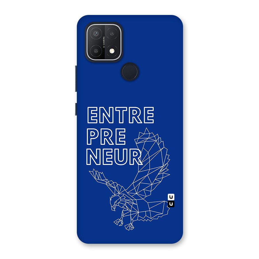 Blue Entrepreneur Back Case for Oppo A15